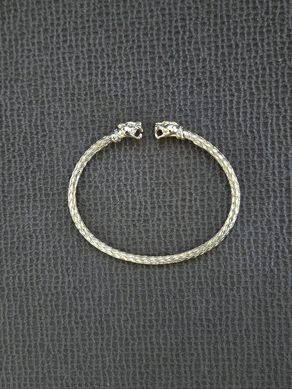 Mia Fiore Double✌️ Panther Head Flexible Cuff Bracelet - NWOT